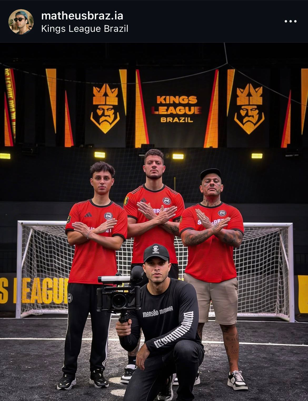 Equipe completa de produção audiovisual